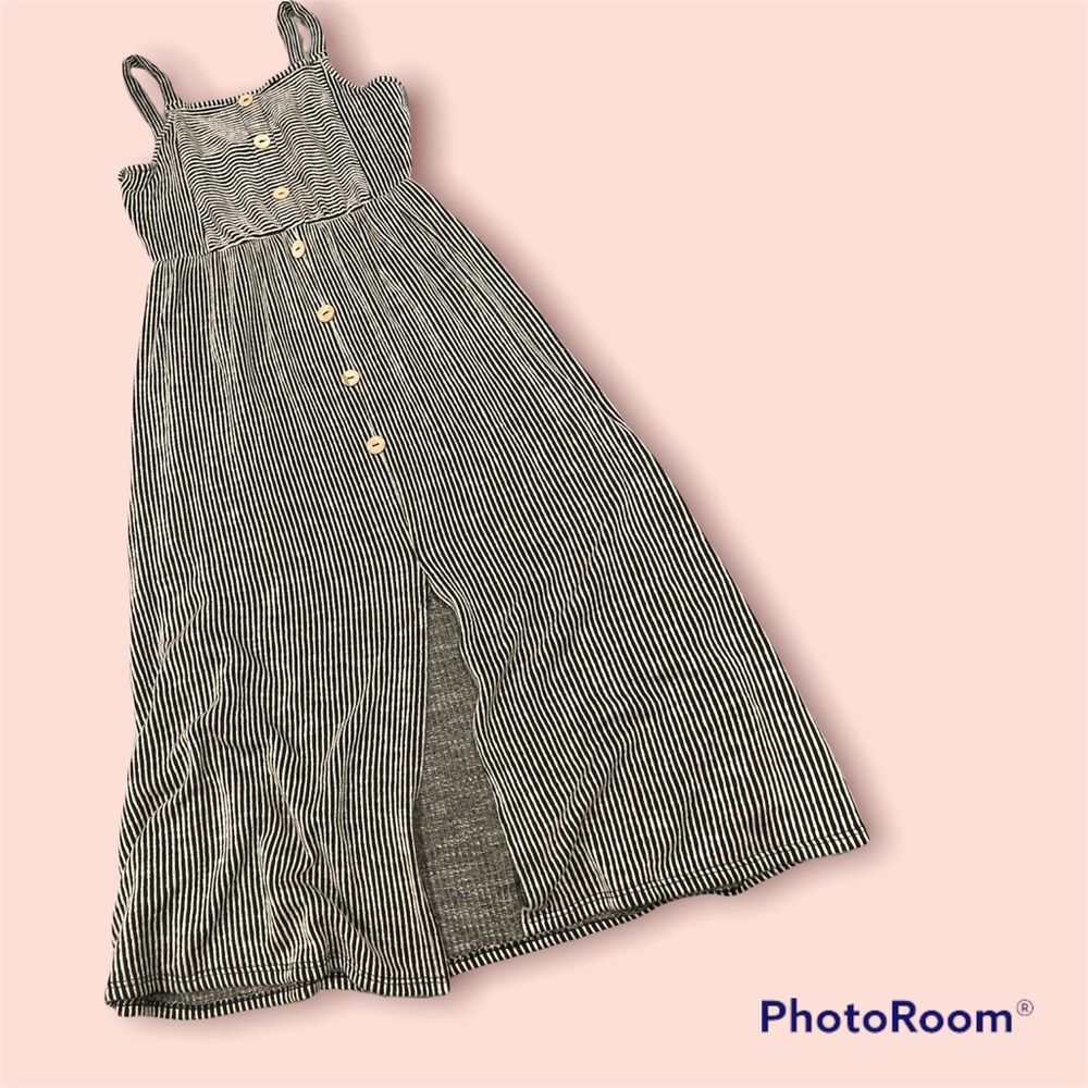 Black Striped Dress Medium